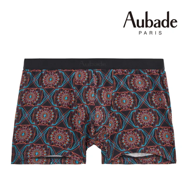 【Aubade】舒棉頂級莫代爾棉 法國進口 彈性四角男褲 平口褲(壁畫-2414)