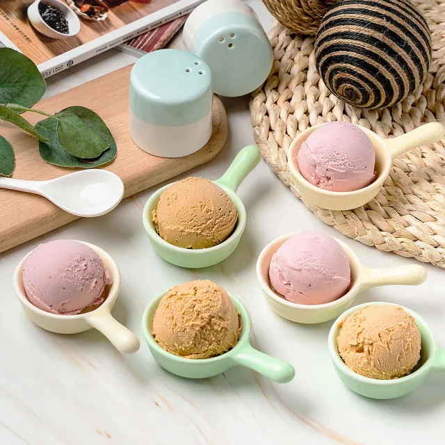 【FAYA 法雅】簡約綜合版杯裝義式冰淇淋(伯爵、草莓各3入)
