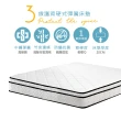 【KIKY】西雅圖3M乳膠防潑水獨立筒床墊(雙人加大6尺)
