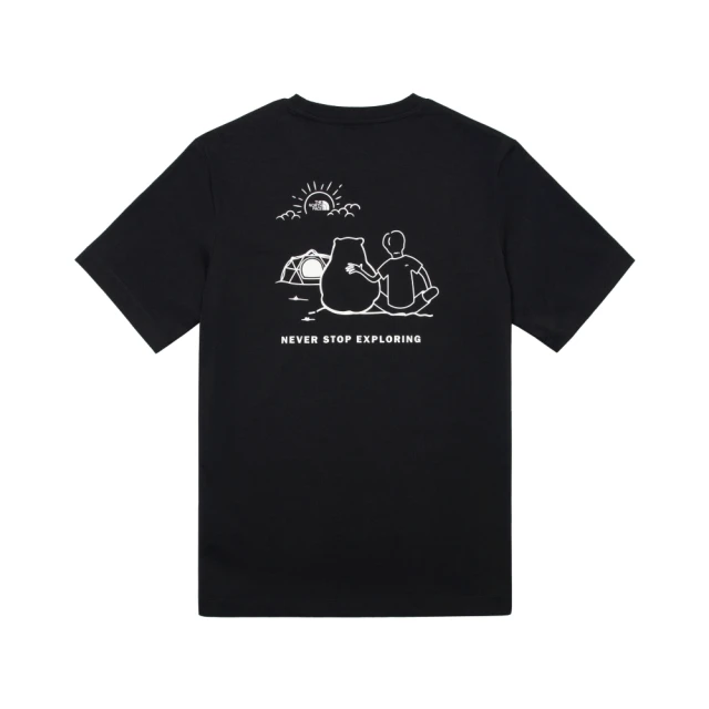 The North FaceThe North Face TNF 短袖上衣 品牌LOGO印花 U MFO CAMPING GRAPHIC S/S TEE - AP男女 黑(NF0A8AUVJK3)