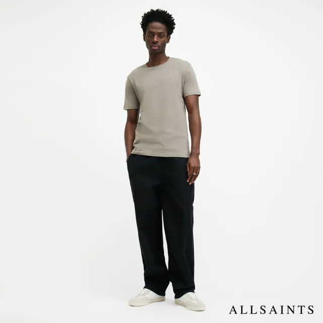 【ALLSAINTS】BRACE 柔軟厚實公羊頭骨短袖T恤-灰 MD131G(修身版型)