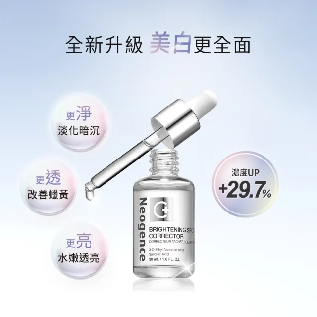 【Neogence 霓淨思】極透光亮白淡斑精華30ml-2入組(2024全新升級)