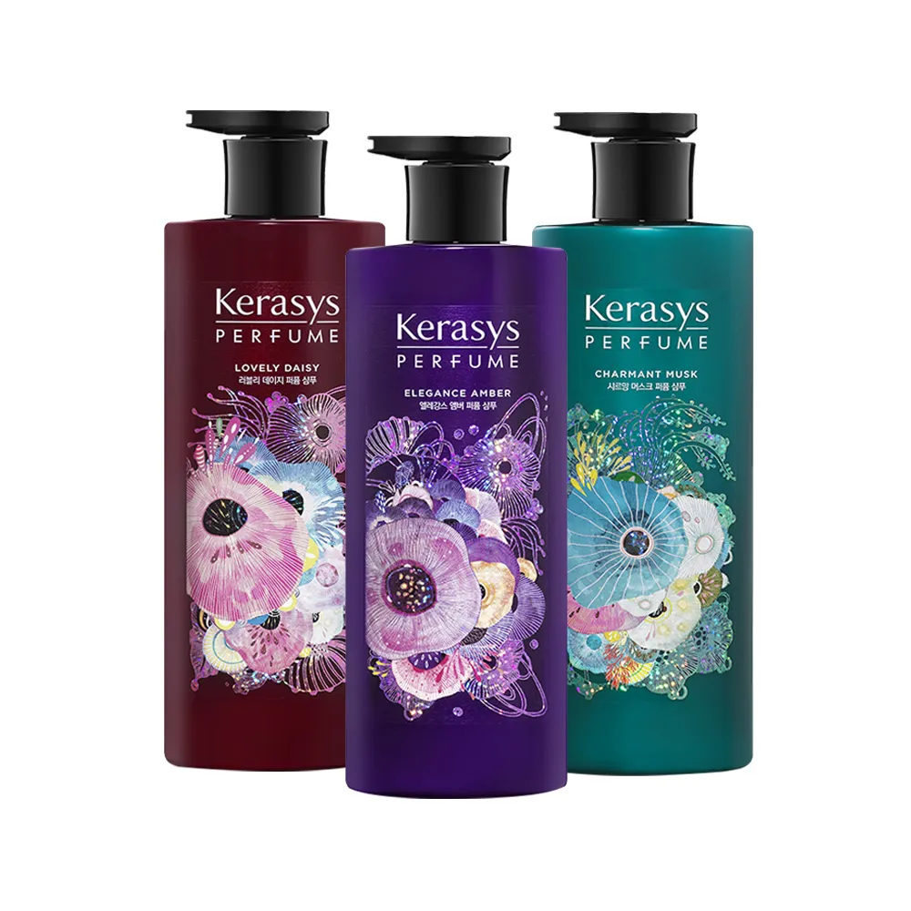 【KeraSys 可瑞絲】精緻香氛洗髮精洗髮精600ml(知性麝香/華麗琥珀/魅力雛菊)