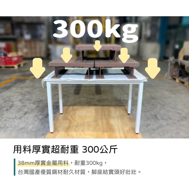 【林製作所】台灣製碳鋼耐重書桌120x60cm(辦公桌 工作桌 實驗桌 電腦桌)