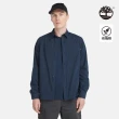 【Timberland】男款深寶石藍府綢襯衫(A42J5433)