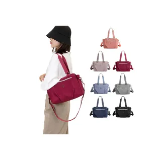 【SPRING】學院風肩背斜背2用包防潑水耐磨耐刮三層大方包-多色(防水包 學院風肩背斜背三層