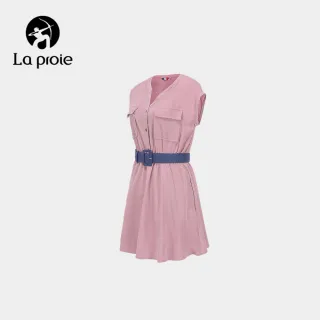 【La proie 萊博瑞】女款休閒連衣裙(藕灰粉 靛藍 波森莓紫-CS1862277)