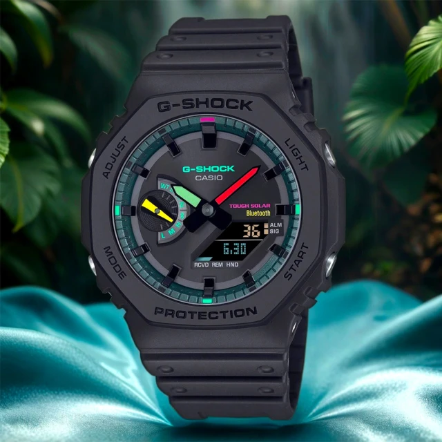 CASIO 卡西歐 G-SHOCK 潮流藍黑八角錶殼耐衝擊運