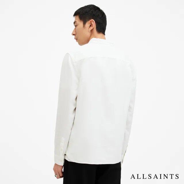 【ALLSAINTS】LAGUNA 亞麻公羊頭骨長袖襯衫 MS540Z(常規版型)
