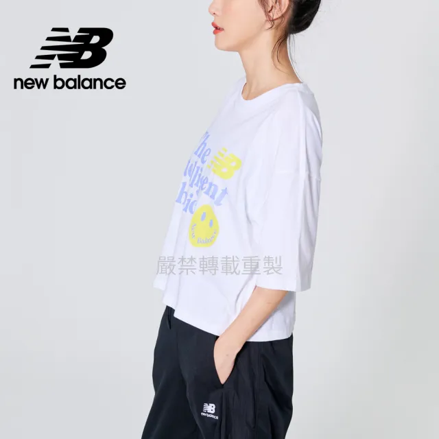 【NEW BALANCE】NB 短袖上衣_女裝_白色_WT21521WT