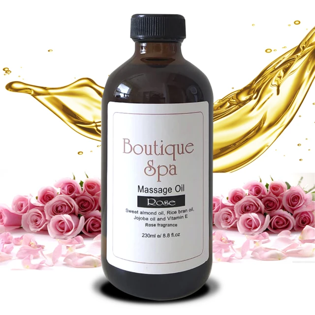 【Boutique Spa】玫瑰女王植物按摩油230ml(頂級玫瑰香氛-身心靈療癒)