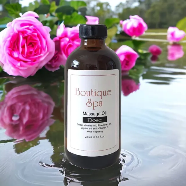 【Boutique Spa】玫瑰女王植物按摩油230ml(頂級玫瑰香氛-身心靈療癒)