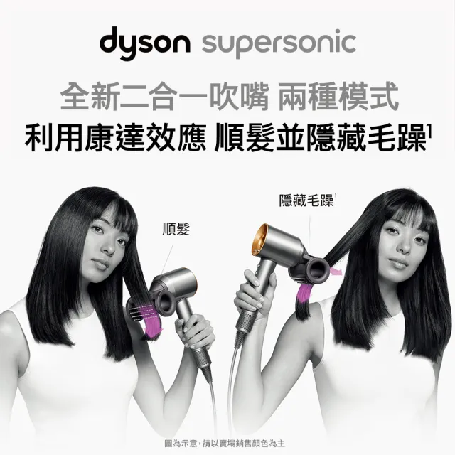 【dyson 戴森 限量福利品】HD15 Supersonic 全新一代 吹風機 溫控 負離子(桃紅色)