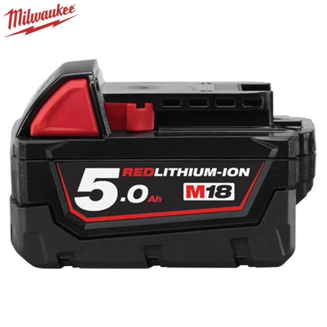 【Milwaukee 美沃奇】18V鋰電池5.0AH(M18B5)
