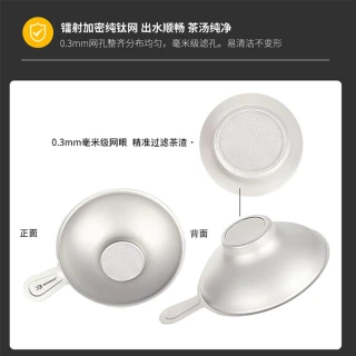 【盛嘉源】SILVERANT銀蟻 純鈦茶隔/過濾網(99.8%純鈦 16g)