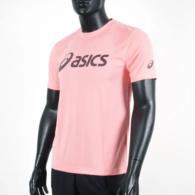 【asics 亞瑟士】男女 短袖 T恤 運動 透氣 吸濕 快乾 抗UV 台灣製 延續 粉紅(K31415-15)