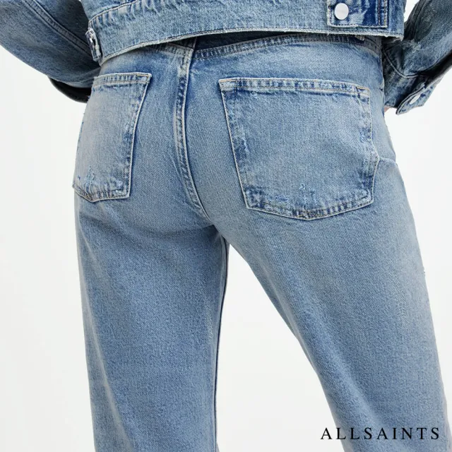 【ALLSAINTS】IDA 中腰水洗仿舊直筒九分牛仔褲 WE515Z(直筒版型)