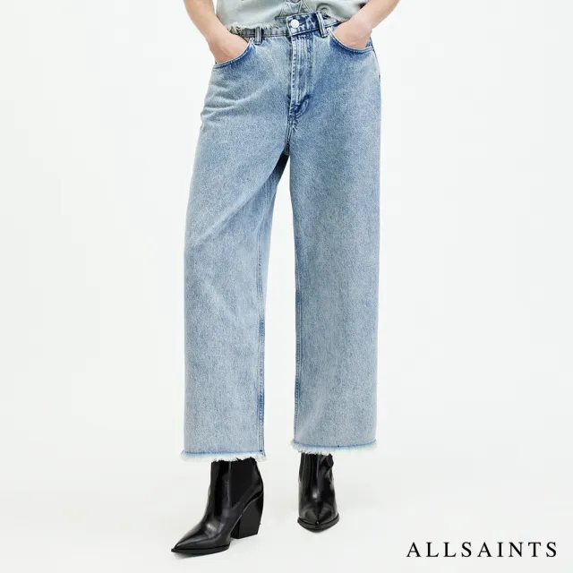 【ALLSAINTS】BLAKE 高腰九分牛仔褲寬褲 W053EA(寬褲版型)