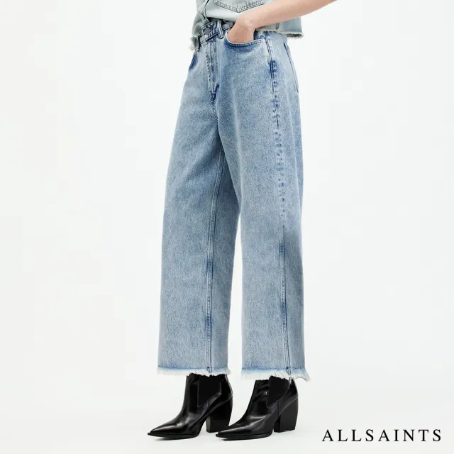 【ALLSAINTS】BLAKE 高腰九分牛仔褲寬褲 W053EA(寬褲版型)