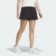 【adidas 愛迪達】Tech WV Shorts 女 短褲 運動 休閒 尼龍 寬鬆 日常 舒適 黑(IM8827)
