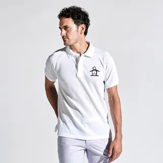 【Munsingwear】企鵝牌 男款白色日本製高品質手工刺繡風短袖POLO衫 MGTJ2A04