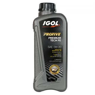【IGOL法國原裝進口機油】PROFIVE PREMIUM TECH FE 0W-20 全合成  四輪汽車引擎機油(整箱1LX12入)
