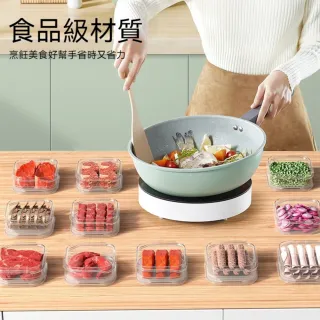 【茉家】安心材質PP透明食物分裝保鮮盒(小號3入)