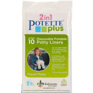 【美國 Potette Plus】拋棄式防漏袋(10入裝)
