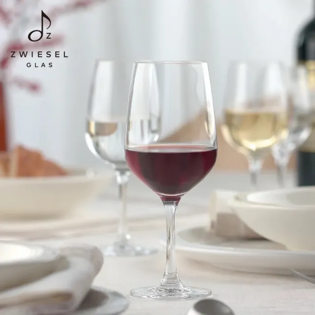 【ZWIESEL GLAS】ZWIESEL GLAS Congresso 紅白酒杯 455ml 6入組(紅酒杯/白酒杯/玻璃杯/水晶杯)