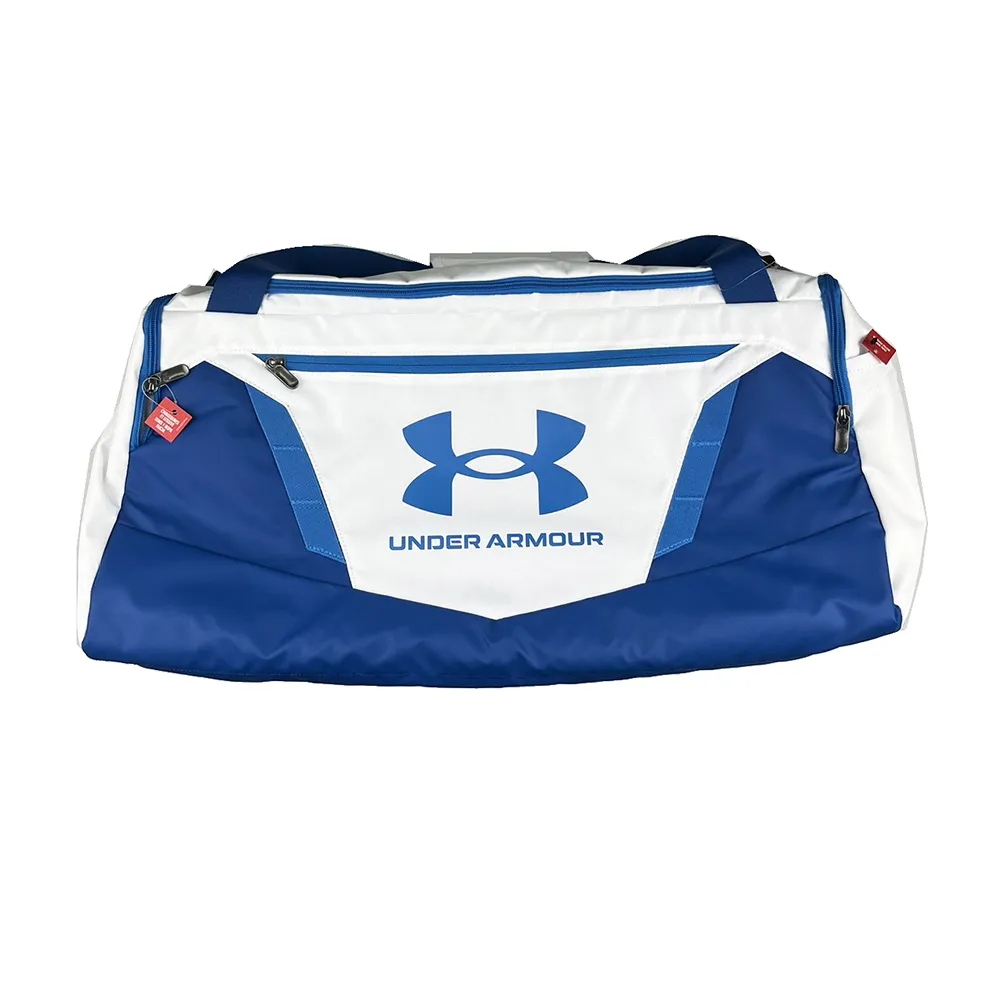 【UNDER ARMOUR】旅行袋62.5x30.8x29cm約58L白X藍(1369223100)