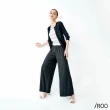 【iROO】黑白假兩件式針織上衣