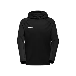 【Mammut 長毛象】Selun FL Sun Hoody AF Men 機能套頭連帽上衣 黑色 男款 #1016-01400