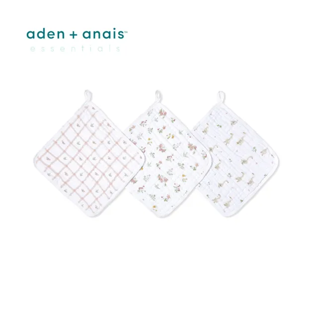 【aden+anais 官方直營】經典方巾3入(4款)