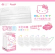 【艾爾絲】Hello Kitty夢幻白五色耳繩醫療口罩50片/盒x3盒組(momo獨家款)