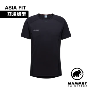 【Mammut 長毛象】Aenergy FL T-Shirt AF Men 抗菌短袖排汗衣 黑色 男款 #1017-04980