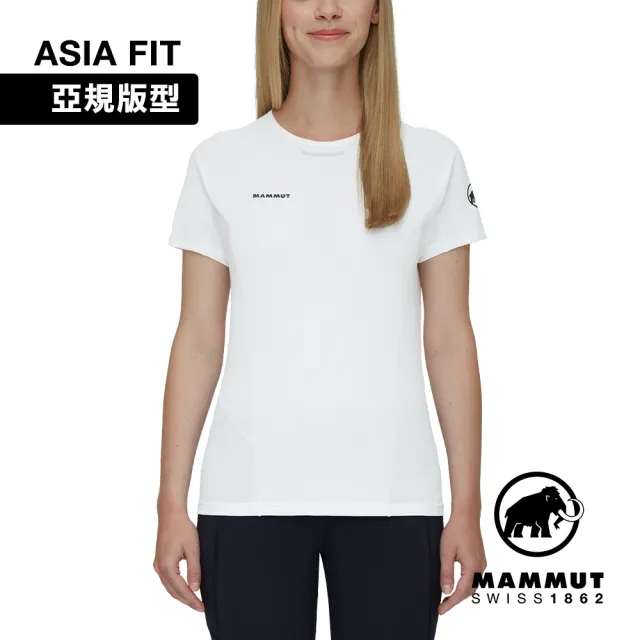 【Mammut 長毛象】Aenergy FL T-Shirt AF W 抗菌短袖排汗衣 白色 女款 #1017-04990