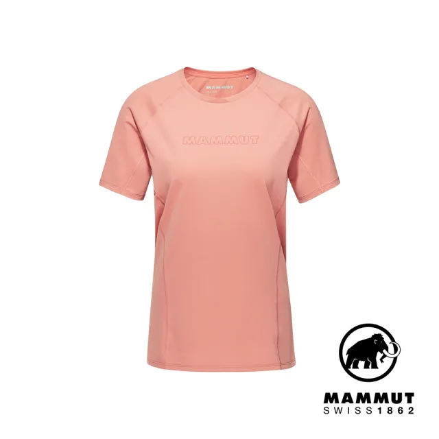 【Mammut 長毛象官方直營】Selun FL Logo T-Shirt W 機能LOGO短袖T恤 石英粉 女款 #1017-05060
