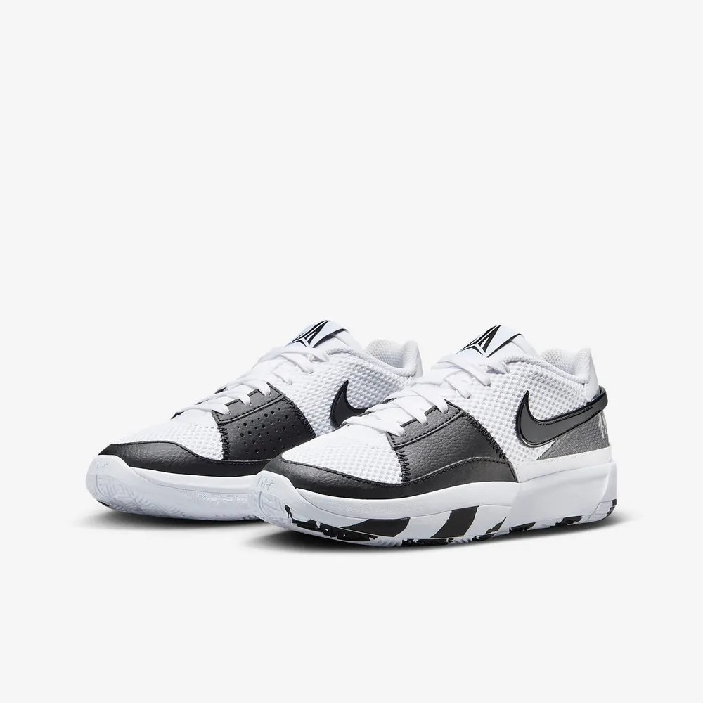 【NIKE 耐吉】運動鞋 籃球鞋 休閒鞋 女鞋 中大童 男鞋 JA 1 GS Scratch 2.0 Ja Morant 黑 白(DX2294102)