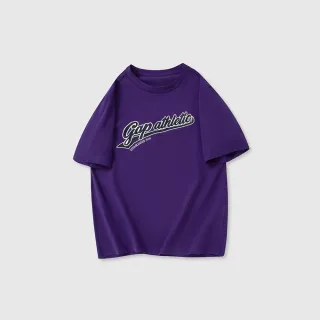 【GAP】男裝 Logo純棉印花圓領短袖T恤-紫色(885839)