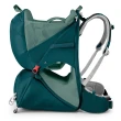 【Osprey】Poco LT Child Carrier 輕量版戶外嬰兒背架背包 深藍綠(兒童背架背包 內建遮陽罩)