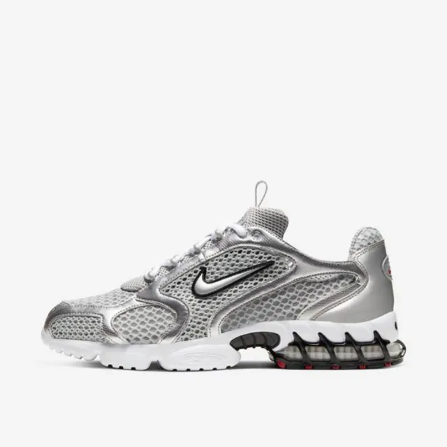 【NIKE 耐吉】運動鞋 慢跑鞋 休閒鞋 男鞋 AIR ZOOM SPIRIDON CAGE 2 Metallic Silver 銀色 氣墊(CJ1288001)