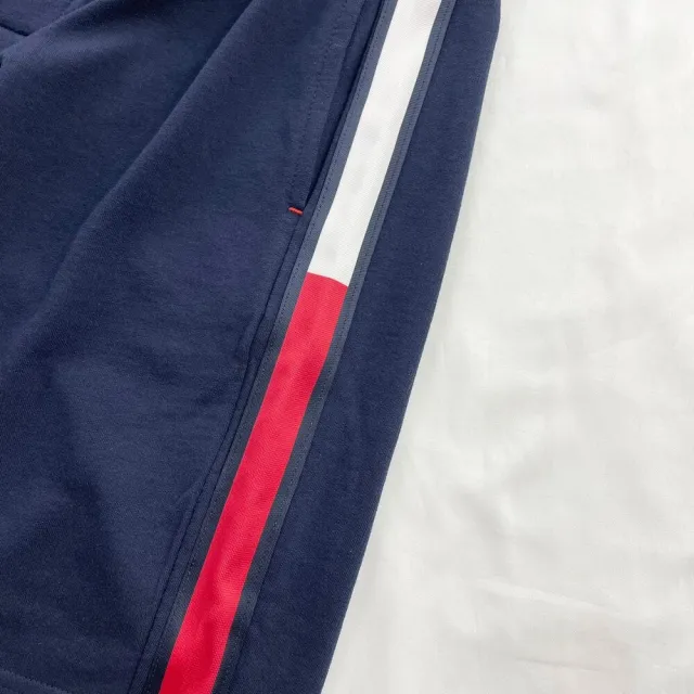 【Tommy Hilfiger】Tommy Hilfiger 棉短褲 深藍 大尺碼 短褲 鬆緊 無刷毛 湯米 鬆緊褲(短褲9572EL3)