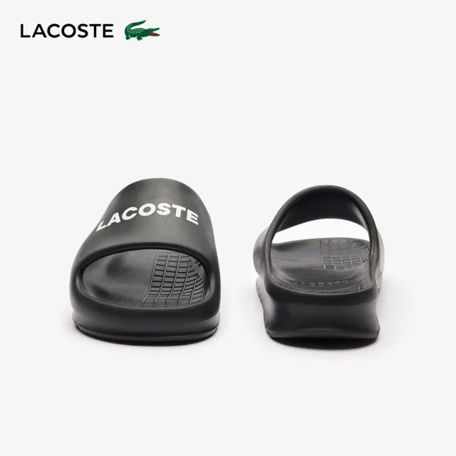 【LACOSTE】男鞋-厚底拖鞋(黑色)