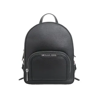 【Michael Kors】Jaycee系列簡約黑斜後背兩用後背包/ 小(35T2S8TB1L-BLACK)