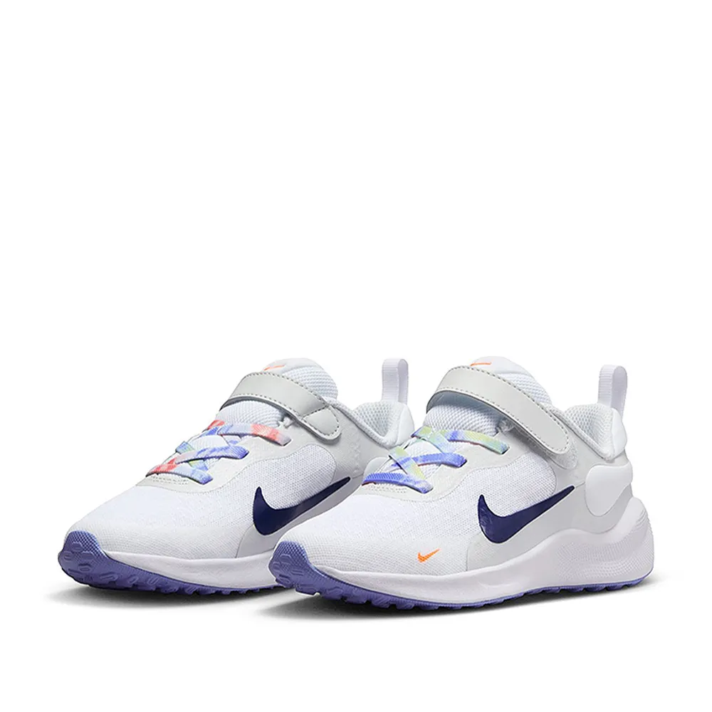 【NIKE 耐吉】運動鞋 童鞋 中童 小童 兒童 魔鬼氈 REVOLUTION 7 NN SE PSV 白 FN4989-100