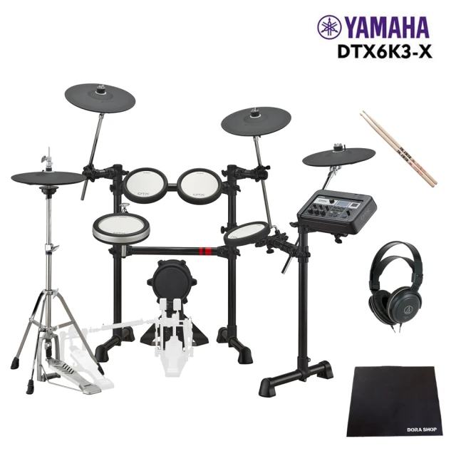 【Yamaha 山葉音樂音樂】DTX6K3-X 電子鼓 DTX6系列(贈耳機/鼓棒/鼓毯/原保一年/全新公司貨)