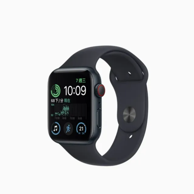 【Apple】Apple Watch SE2 LTE版 44mm(鋁金屬錶殼搭配運動錶帶)