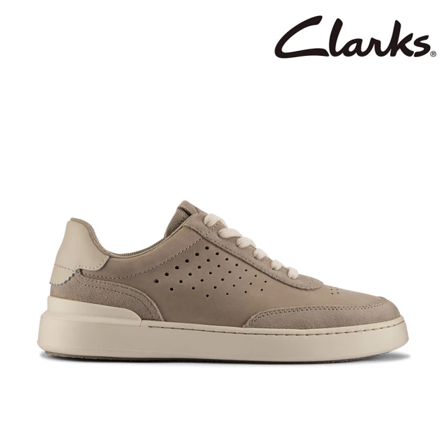 Clarks 男鞋 Courtlite Run 時尚綁帶充孔設計休閒鞋(CLM76723C)