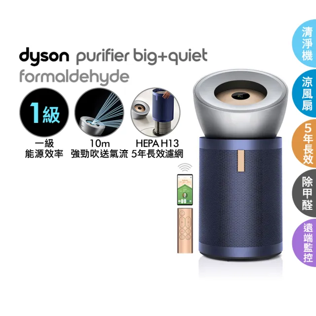 【dyson 戴森】V12s 乾溼全能洗地吸塵器(普魯士藍) + BP03 強效極靜甲醛偵測空氣清淨機 循環風扇(超值組)