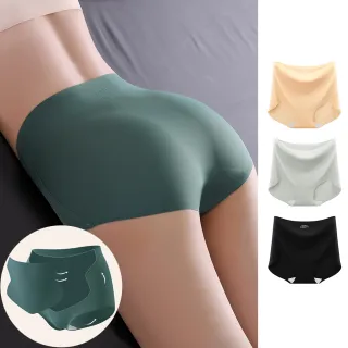 【alas】5件組 無痕內褲 重點收服前腹片 高腰平口女性內褲 M-XL(隨機色)